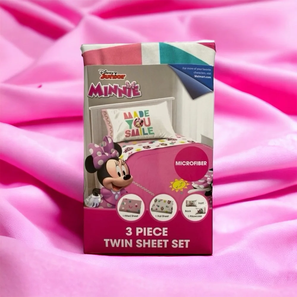 MINNIE‎ 3 Piece Twin Microfiber Sheet Set